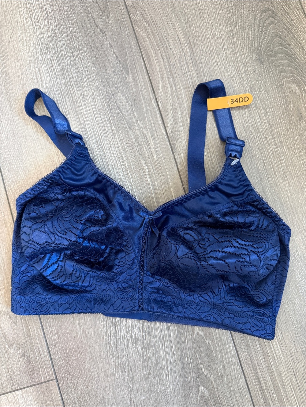 Bali Navy Blue Lace Wireless Bra